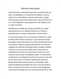 Memoria Descriptiva. Comenzaremos un proyecto ideal para una familia tipo con lujos.. Página 1
