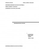 ORGANIZACIÓN DEL ESTADO CIENCIA JURIDICA Y SOCIALES