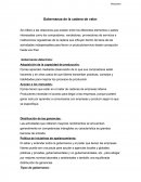 Gobernanza de la cadena de valor