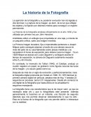 La Historia de la Fotografia