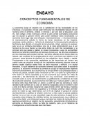 CONCEPTOS FUNDAMENTALES DE ECONOMIA