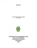 BIG DATA: PLANEACION ESTRATÉGICA
