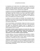 Ensayo acerca de La importancia de la lectura.