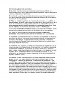 Ensayo sobre El Crecimiento y desarrollo económico.