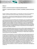 Actividad 1 La experiencia de ingreso a la profesión: necesidades y problemas del docente novel