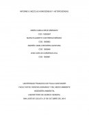 INFORME DE MEZCLAS HOMOGÉNEAS Y HETEROGÉNEAS.