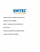 Cuales son los Fundamentos de la Administración Entregable 1