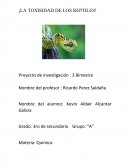 La toxicidad de los reptiles