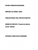 Proyecto de violencia escolar- Bullying