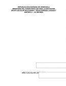 PROYECTO INTEGRAL COMUNITARIO GRUPO ESCOLAR BOLIVARINO “JESÙS ENRIQUE LOSSADA”