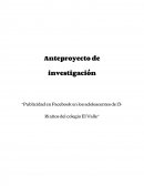 Anteproyecto de investigación.
