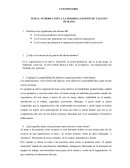 CUESTIONARIO TEMA I: INTRODUCCIÓN A LA MODERNA GESTIÓN DE TALENTO HUMANO