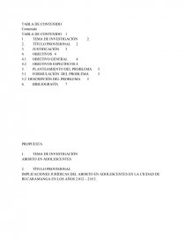 Pice IMPLICACIONES JURÍDICAS DEL ABORTO EN ADOLESCENTES EN LA CIUDAD DE BUCARAMANGA EN LOS AÑOS 2.012 – 2.013.. Página 1