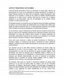 Justicia transicional en Colombia