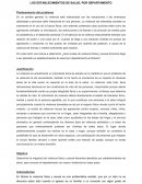 BOLIVIA: CASOS DE VIOLENCIA FÍSICA Y SEXUAL, FEMENINA, ATENDIDOS EN LOS ESTABLECIMIENTOS DE SALUD, POR DEPARTAMENTO