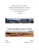 PAISES DERARROLLADOS Y PAISES SUBDESARROLLADOS