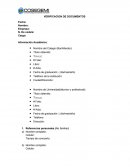 Forma de verificacion de documentos Cosegem