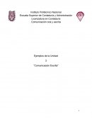 EJEMPLOS COMUNICACION “Comunicación Escrita”