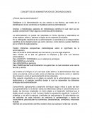 CONCEPTOS DE ADMINISTRACIÓN DE ORGANIZACIONES
