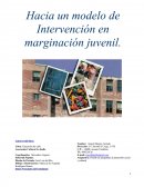 Hacia un modelo de Intervención en marginación juvenil