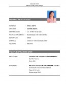 Modelo de hoja de vida.