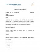 DELITOS CONTRA LA VIDA Y LA SALUD PERSONAL (BIEN JURÍDICO PROTEGIDO)