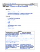 PRÁCTICA: EL MÉTODO CIENTÍFICO