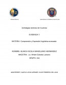 Estrategias lectoras de 5 autores EVIDENCIA 1 Comprensión y Expresión lingüística avanzada