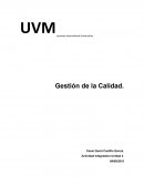 UVM Laureate International Universities. Gestión de la Calidad.