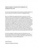 ENSAYO SOBRE EL APORTE DE MI CARRERA A LA GEOGRAFIA DEL PAIS