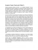 Evasión Fiscal (Teoría del “Bikini”)