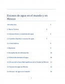 La escasez del agua en el mundo y en México