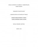 SEMINARIO DE INVESTIGACIÓN COMUNICACIÓN EN LOS EQUIPOS DE TRABAJO