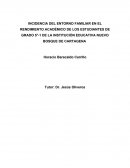 INCIDENCIA DEL ENTORNO FAMILIAR EN EL RENDIMIENTO ACADÉMICO DE LOS ESTUDIANTES DE GRADO 5