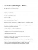 Actividad Javier Villegas Derecho