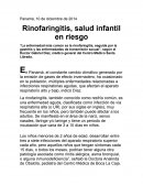 Rinofaringitis, salud infantil en riesgo