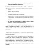 Cuál es la clave para implementar de una manera exitosa un modelo de calidad en una organización?