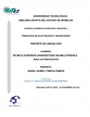 PRINCIPIOS DE ELECTRICIDAD Y MAGNETISMO