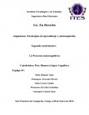 Asignatura: Estrategias de aprendizaje y metacognición