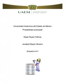 Base de datos “Probabilidad avanzada”. Página 1