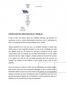 Apuntes de la Psicología del Mexicano en el trabajo.