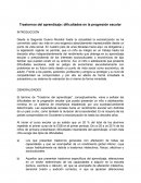 Trastornos del aprendizaje: dificultades en la progresión escolar