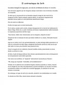 Un prisma triangular de negro puro, con más de un kilómetro de altura—el monolito