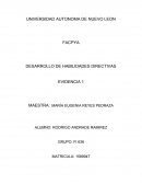 DESARROLLO DE HABILIDADES DIRECTIVAS EVIDENCIA 1