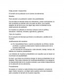 POBLACION Y MUESTRA El tamaño de la población es el número de elementos