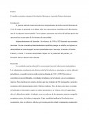 El modelo económico durante la Revolución Mexicana y el período Postrevolucionario