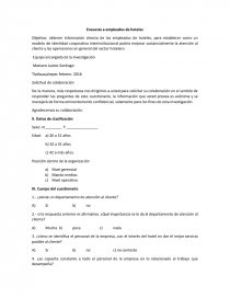 ENCUESTA DEL CLIMA LABORAL. Página 1