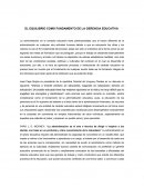 EL EQUILIBRIO COMO FUNDAMENTO DE LA GERENCIA EDUCATIVA