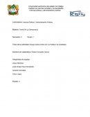 Licenciatura: Ciencia Política y Administración Publica