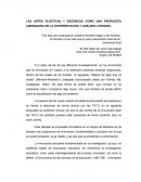 LAS ARTES PLÁSTICAS Y ESCÉNICAS COMO UNA PROPUESTA LIBERADORA EN LA INTERPRETACIÓN Y ANÁLISIS LITERARIO.